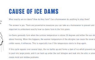 Ice Dams | DiGiorgi Roofing & Siding